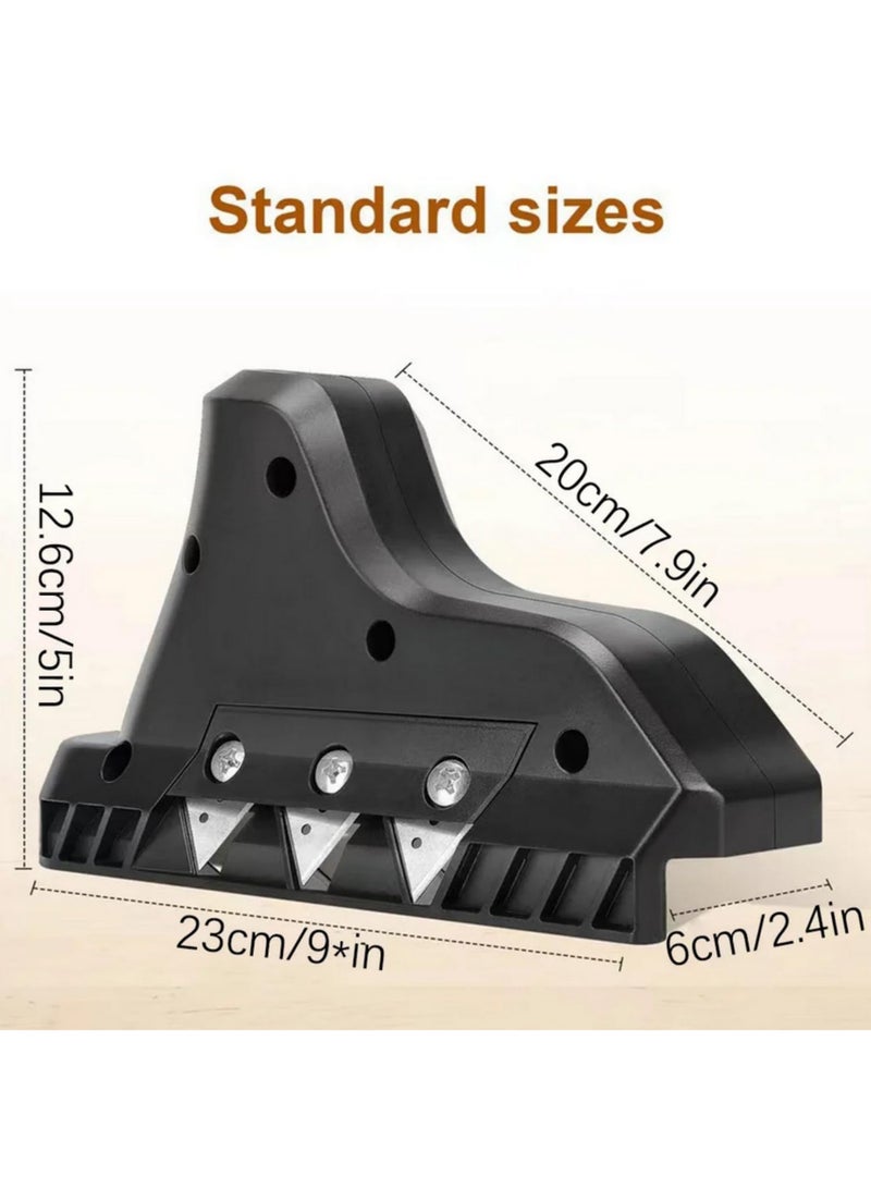 45 Degree Plasterboard Chamfer Tool Drywall Corner Trimmer Right Angle Bevel Planer for Gypsum Board Edge Professional Hand Tool for Drywall Cutting and Edge Shaping - Image 3
